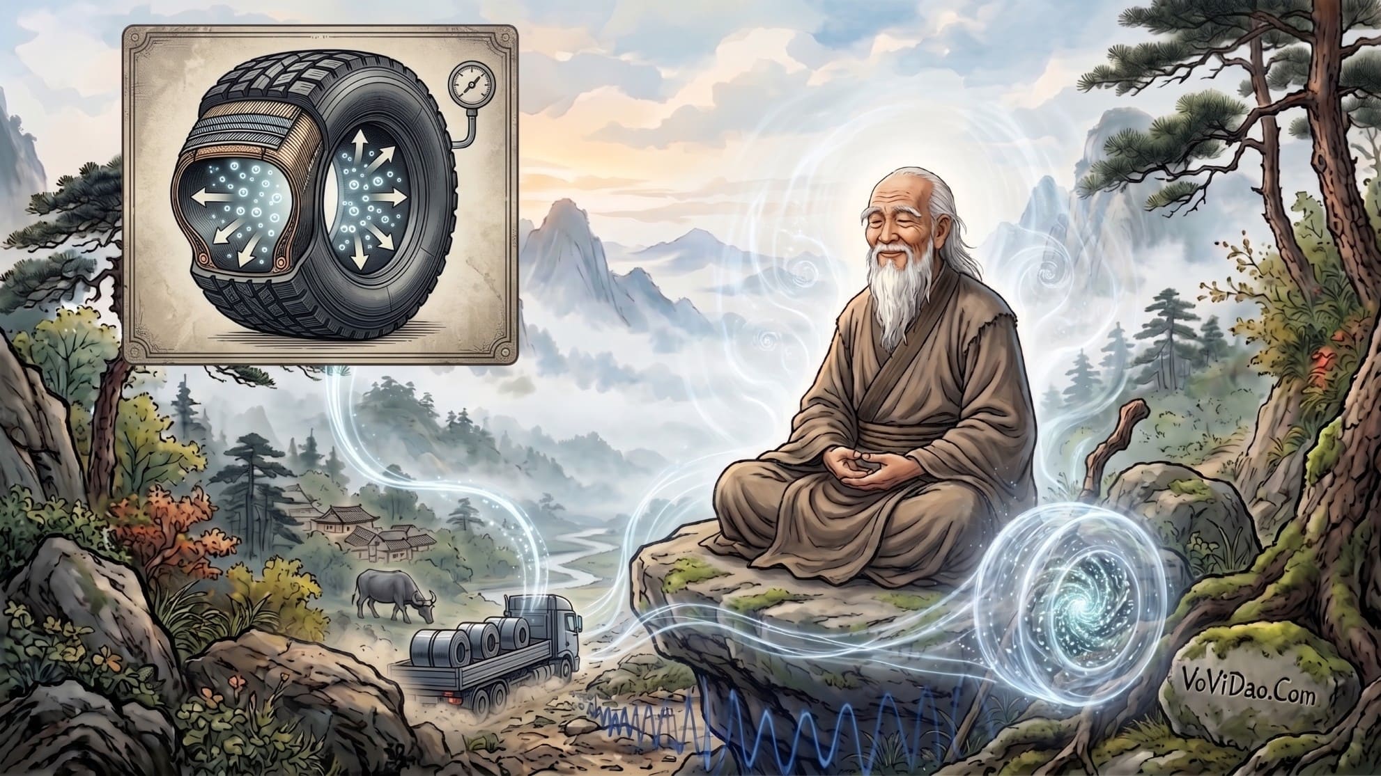Đạo Đức Kinh Chương 4: Hấp Thụ Xung Lực Và Đạo Sự Trống Rỗng